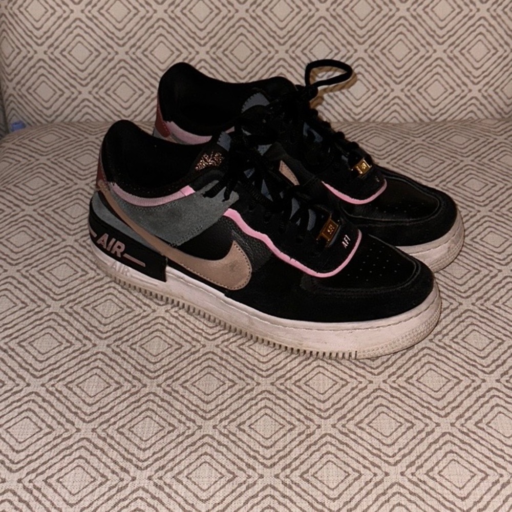 Nike Air Force 1 shadow black light arctic pink claystone red - Picture 2 of 2